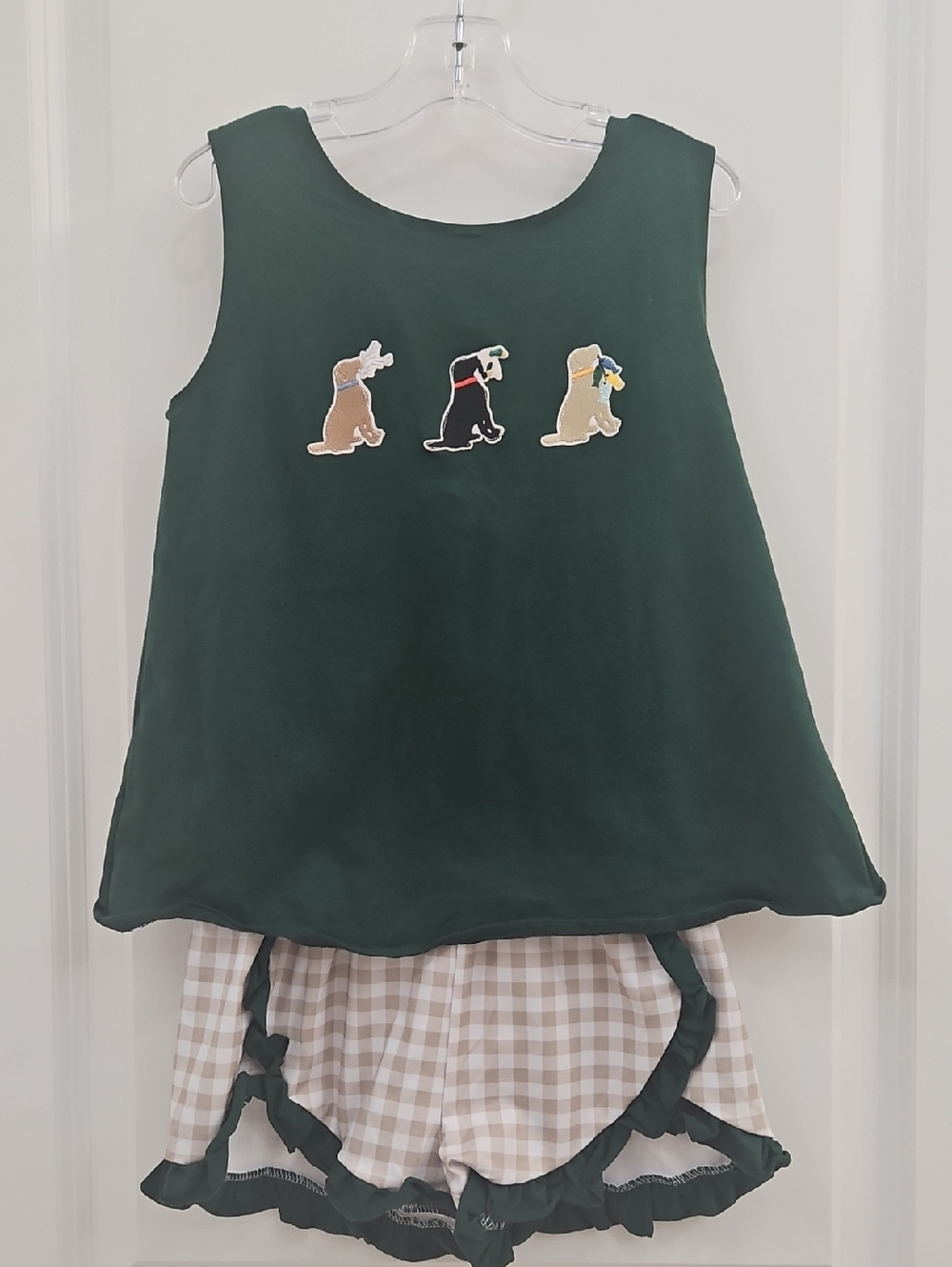 Girl Trio Pup Short Set